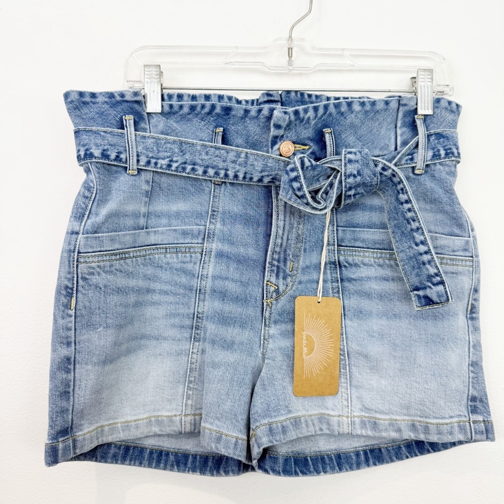 Porter Blue Penny Paperbag Short Size 28 NWT